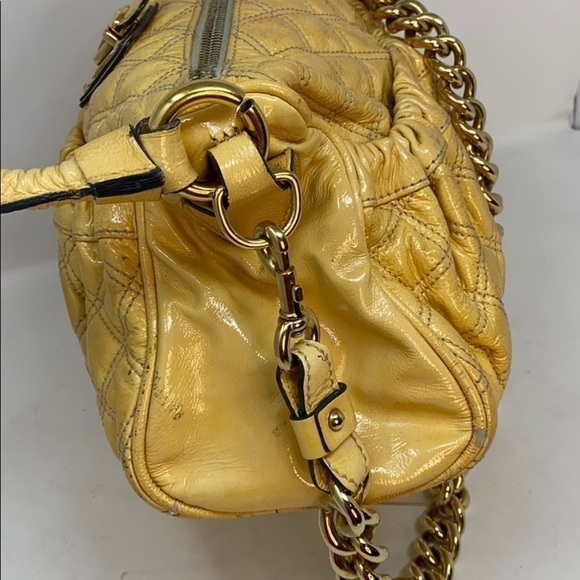 Marc Jacobs Julianne Yellow Patent Leather Bag - Picture 9 of 16